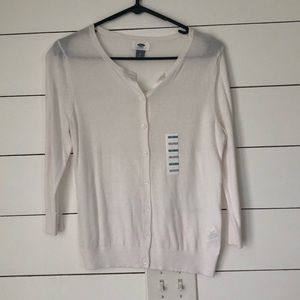 White Cardigan from Old Navy